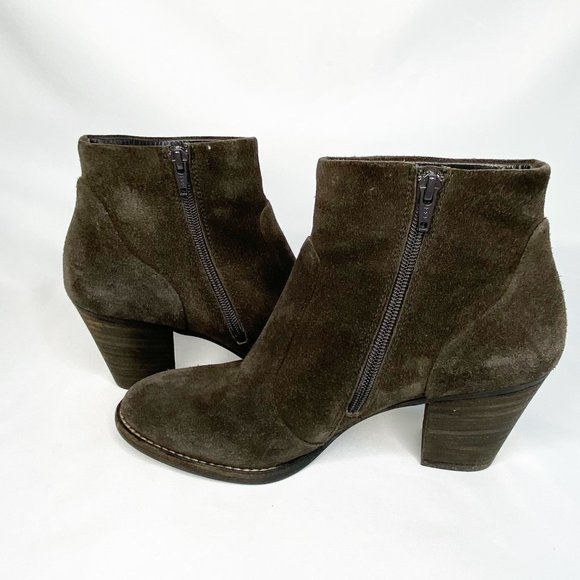 Paul Green Munchen Womens Brown Suede Block Heel Ankle Boots US 8 - Picture 6 of 11